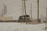 NS SD40-2 Locomotive in the yard